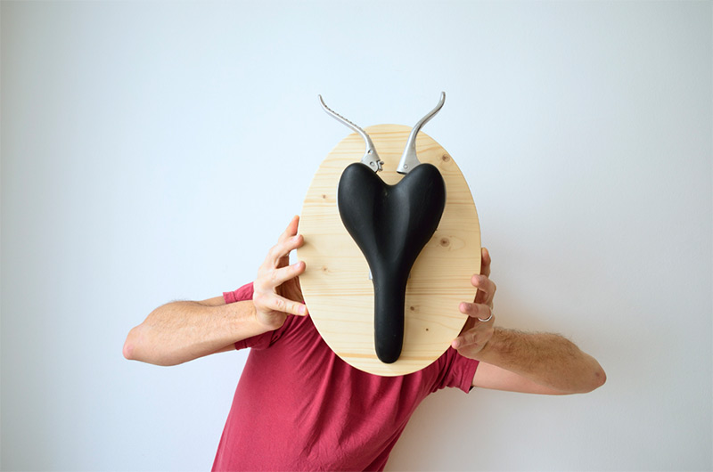 Illustration for article titled Dress Up Your Den With Hunting Trophies Made From Bike Parts